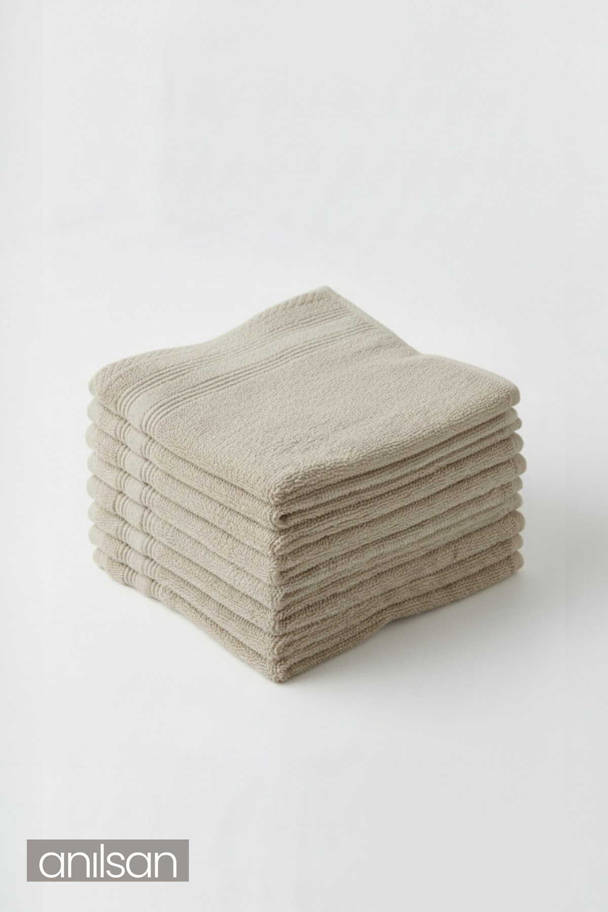 10'lu Vizon Mini Havlu - 30x30 cm, 50GR %100 Pamuk,El, Yüz Havlusu