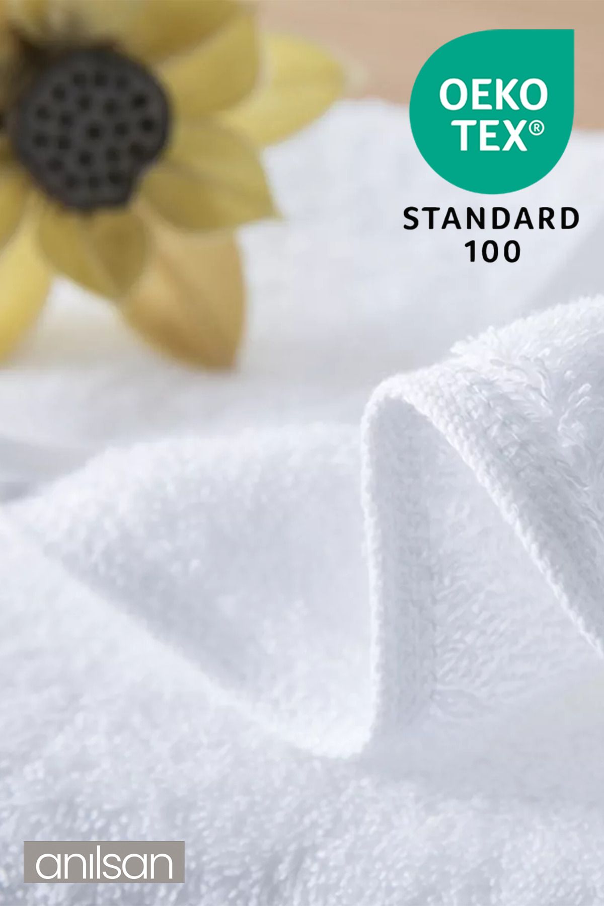 100'lü Beyaz El Havlusu - 50x90 Cm, 225 Gr, %100 Pamuk, Spa Ve Otel Havlusu