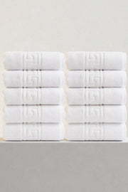 100'lü Greek Beyaz Banyo Havlusu - 70x140 Cm, 490 Gr, %100pamuk, Spa Ve Otel Havlusu (10 Adet)
