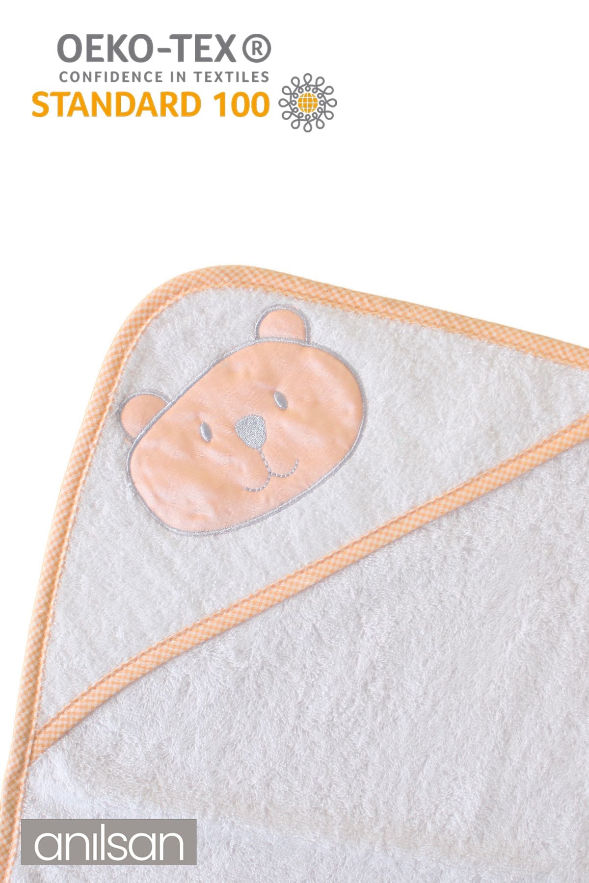 %100 Pamuk Bebek Kundak Havlusu - Ayıcık Desenli Yumuşak Bebek Havlusu Seçenekleri