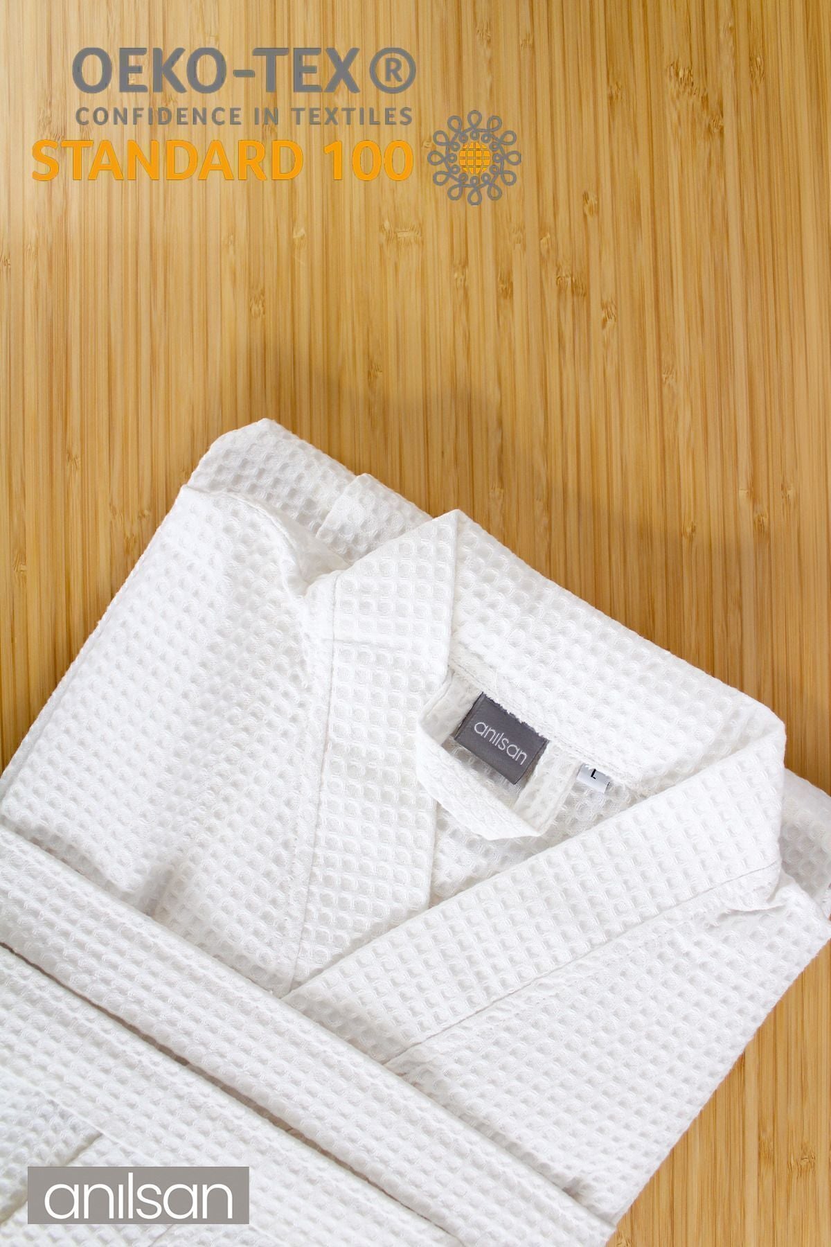 Kimono Pike Otel Bornozu Kadın-Erkek Spa Için Ideal %100 PAMUK