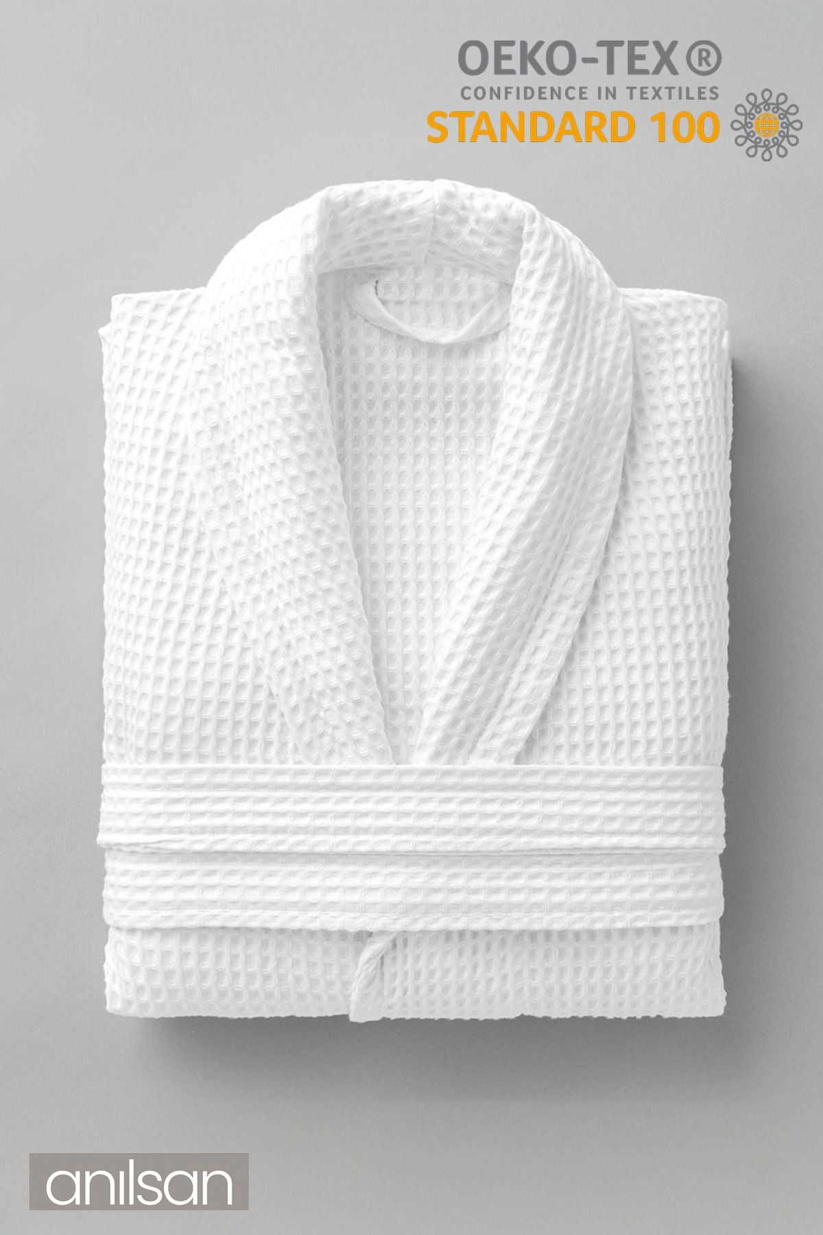 Kimono Pike Otel Bornozu Kadın-Erkek Spa Için Ideal %100 PAMUK