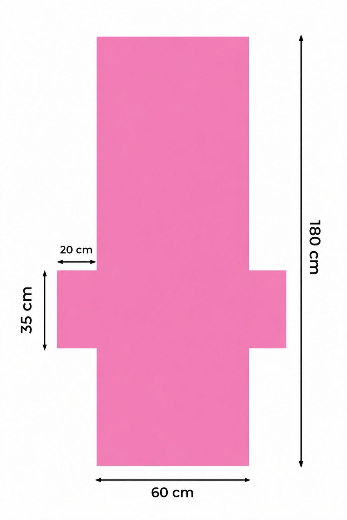 %100 Pamuk Şezlong Havlusu Fuşya 60x180 cm - Hızlı Kuruyan Plaj ve Havuz Havlusu