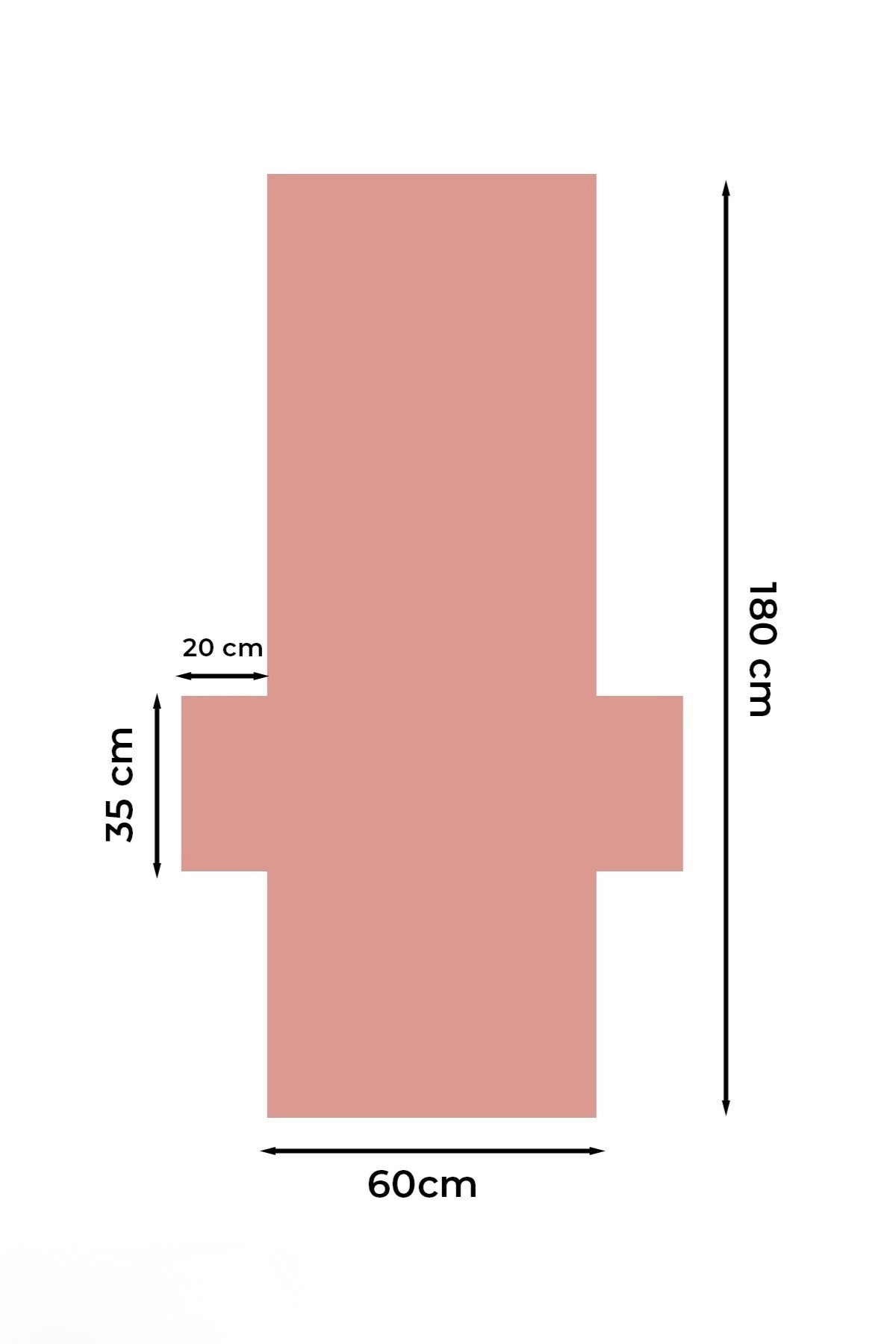 %100 Pamuk Şezlong Havlusu Pembe 60x180 cm - Hızlı Kuruyan Plaj ve Havuz Havlusu