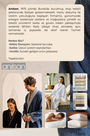 Çocuk Bornozu Turkuaz- Düz - 6-8 yaş %100 Pamuk