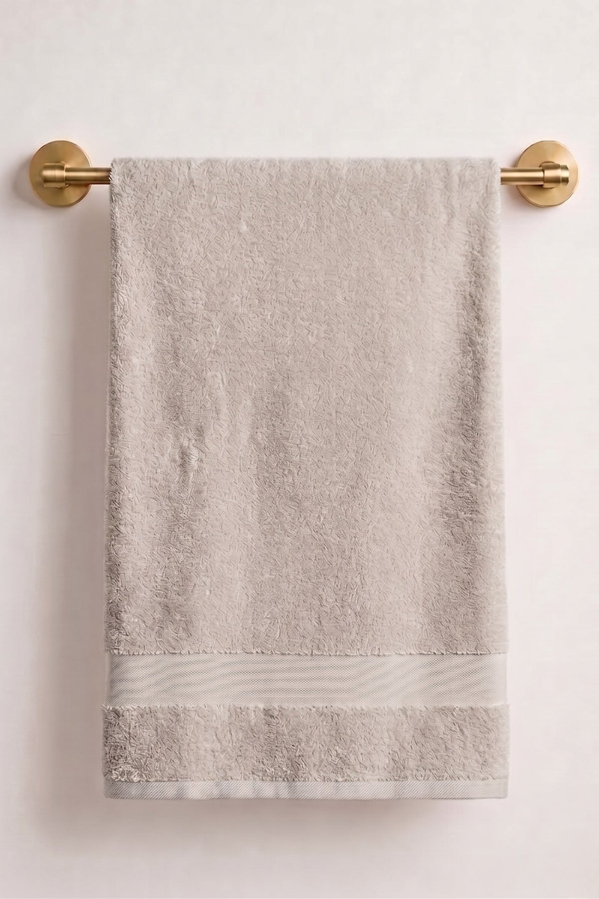 Sevim Banyo Havlusu 70x140 cm - Vizon %100 Pamuk