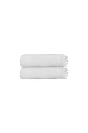 2'li Beyaz Jelena El Havlusu - 50x90 Cm, 225 Gr, %100 Pamuk, Spa Ve Otel Havlusu