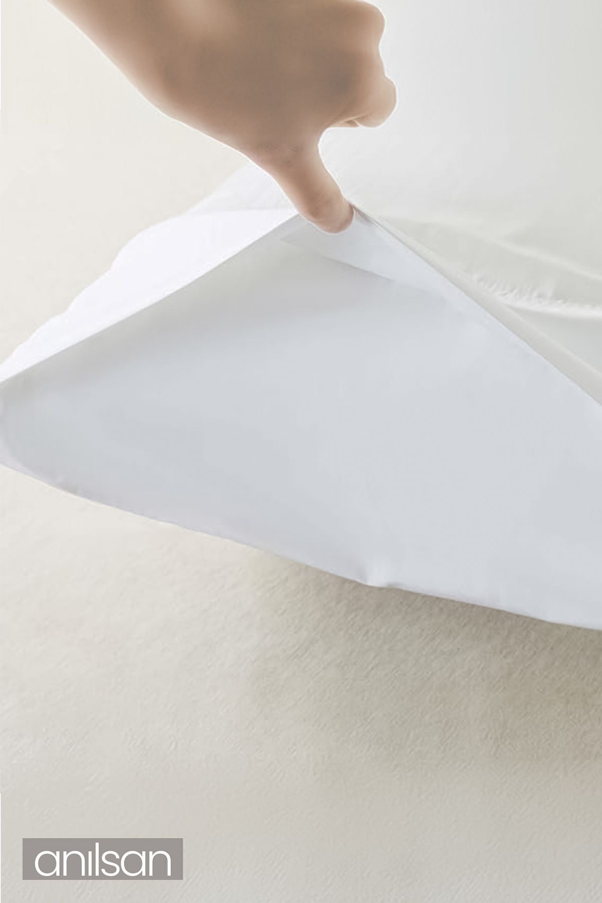 4'lü Beyaz Yastık Kılıfı – 50x70 Cm, %100 Pamuk, 83tel