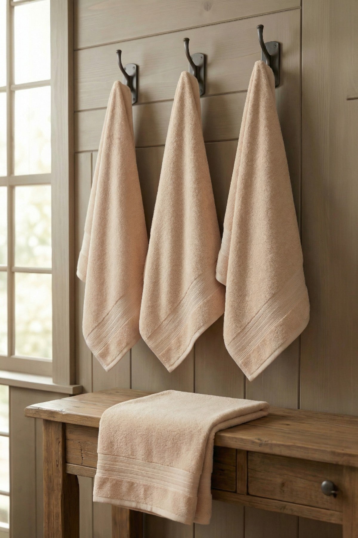 6'lı Vanilla 30x50 Cm El Ve Yüz Havlu Seti | Mutfak Havlusu %100 Pamuk 80GR