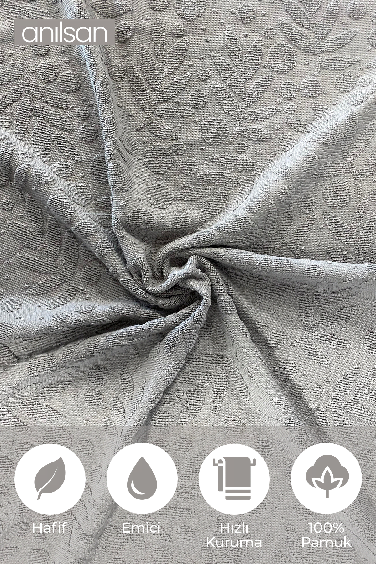 2'li Ela Banyo Havlusu - 70x140 Cm, 570gr, %100 pamuk, Spa Ve Otel Havlusu