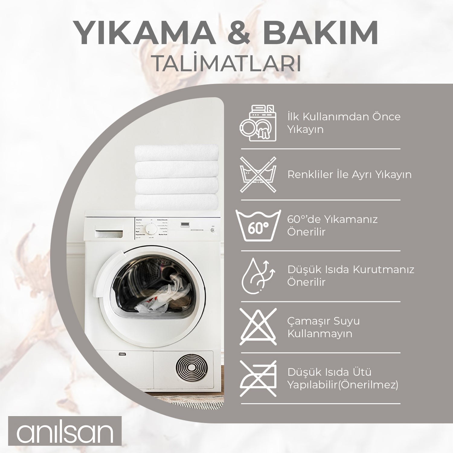 2'li Greek %100 Pamuk Ayak Havlusu -Beyaz 50x70, 245 Gr