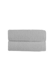 2'li Düz Gri Banyo Havlusu - 70x140 Cm, 490 Gr, %100pamuk, Spa Ve Otel Havlusu