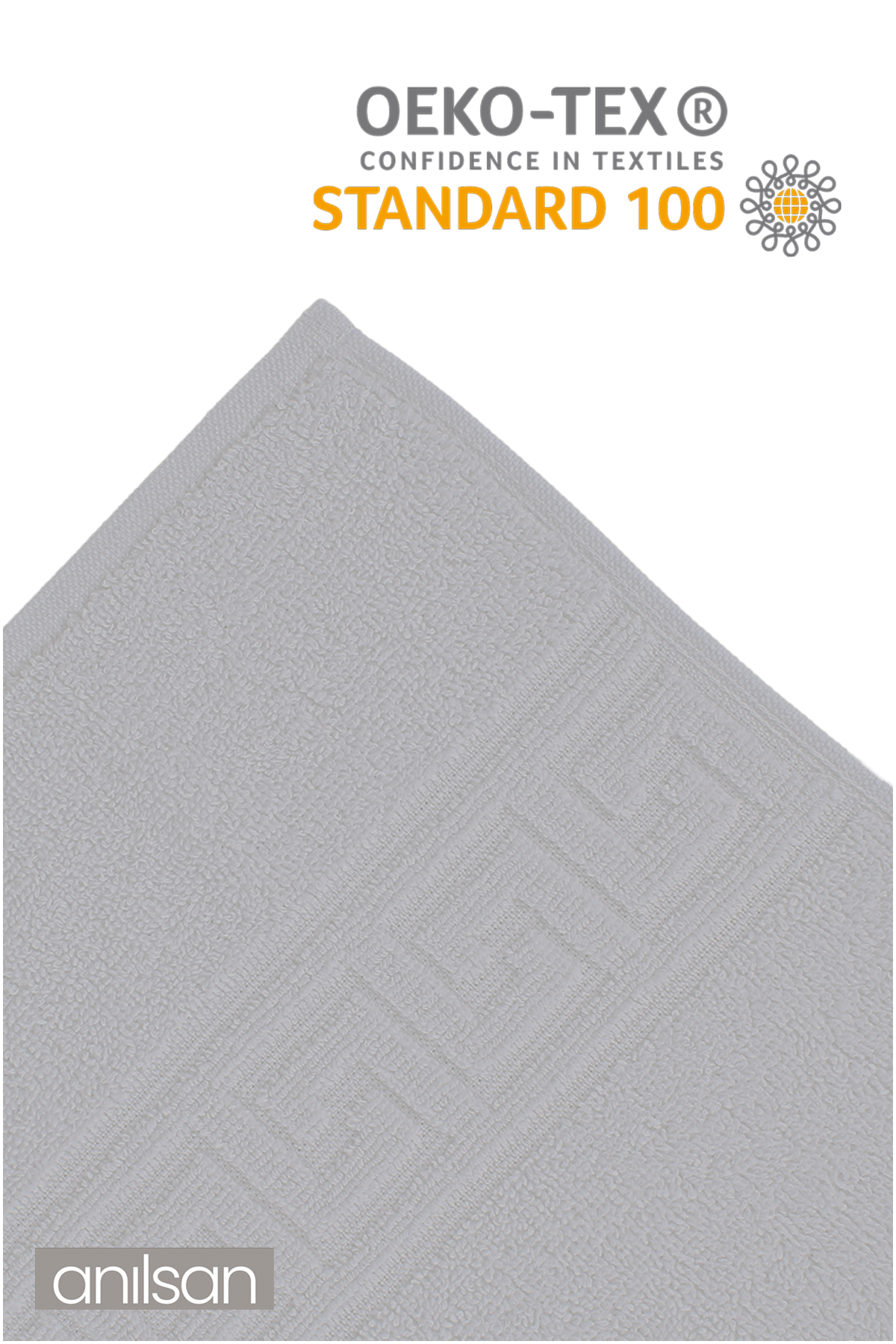 2'li Gri Greek El Havlusu - 50x90 Cm, 225 Gr, %100 Pamuk, Spa Ve Otel Havlusu