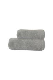 2'li Gri Havlu Seti %100 Pamuk - 1 Adet El Havlusu 50x90 ve 1 Adet Banyo Havlusu 70x140