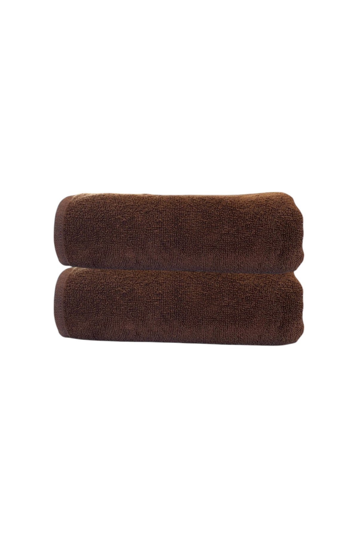 2'li Kahve Banyo Havlusu - 70x140 Cm, 490 Gr, %100pamuk, Spa Ve Otel Havlusu
