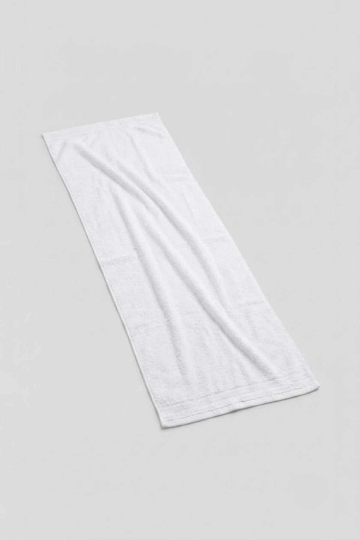 2'li Sporcu Havlusu 30x130cm - Beyaz - %100 Pamuk