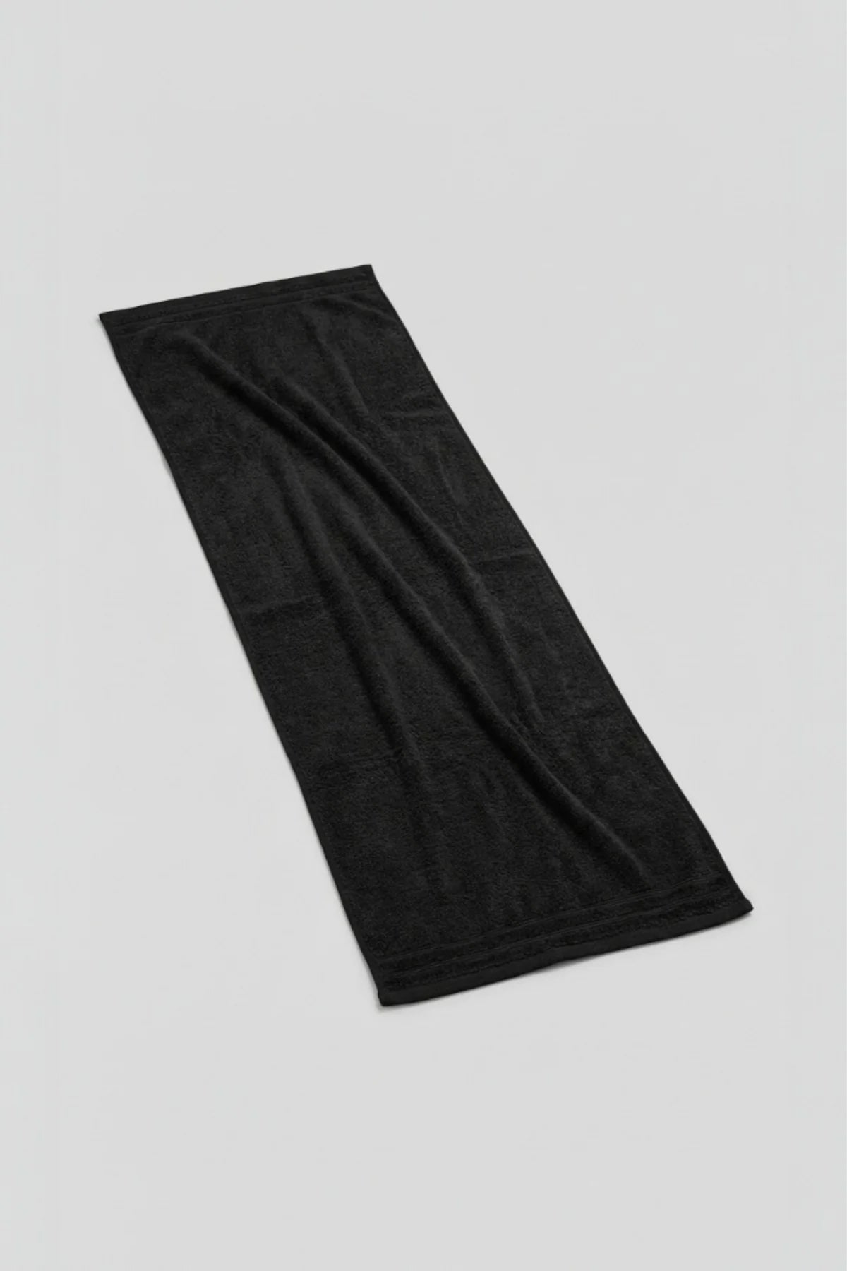 2'li Sporcu Havlusu 30x130cm - Siyah - %100 Pamuk