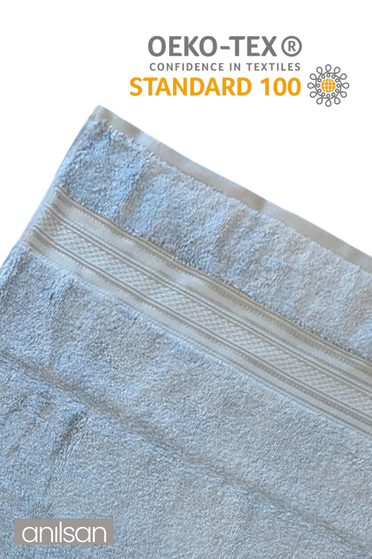 3'lü Mavi Süper Soft Bordürlü El Havlusu - 50x90 Cm, 250 Gr, %100 Pamuk, Spa Ve Otel Havlusu