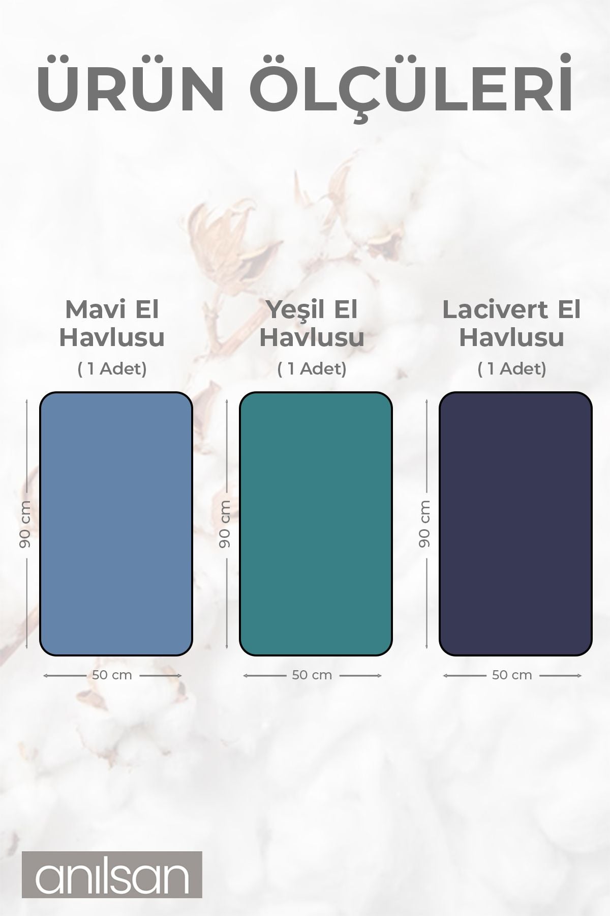3'lü Süper Soft Bordürlü El Havlusu Seti - 50x90 Cm, 250 Gr, %100 Pamuk, Spa Ve Otel Havlusu