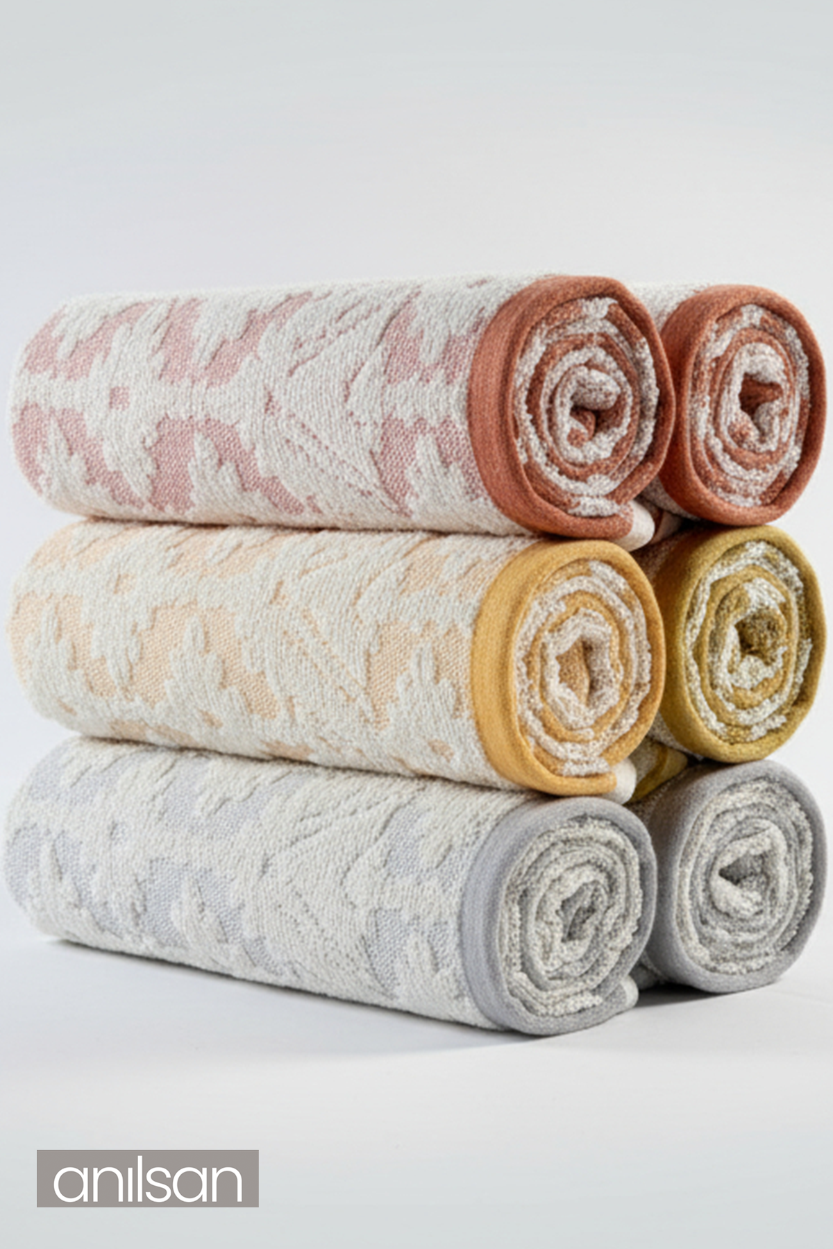 4'lü Karya El Havlusu - 50x80 Cm, 170 Gr, %100 Pamuk, Spa Ve Otel Havlusu