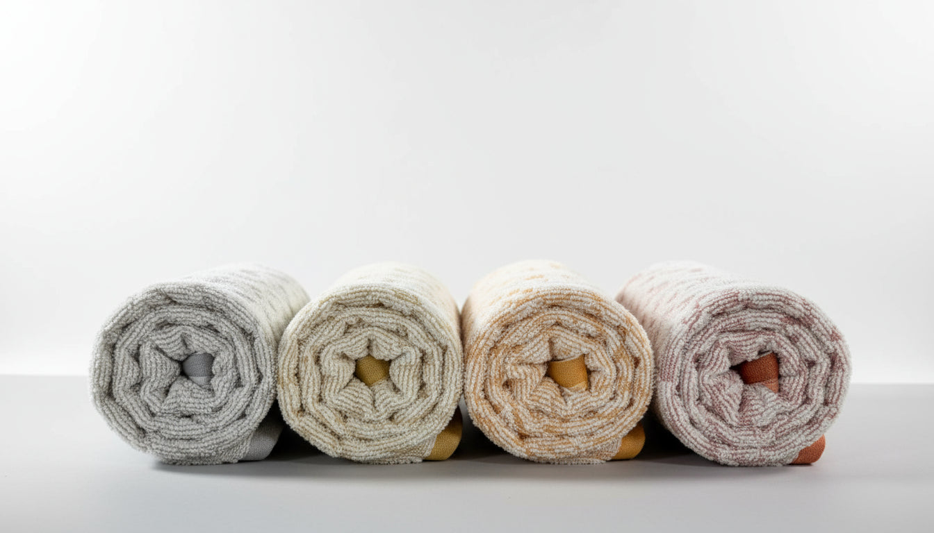 4'lü Karya El Havlusu - 50x80 Cm, 170 Gr, %100 Pamuk, Spa Ve Otel Havlusu