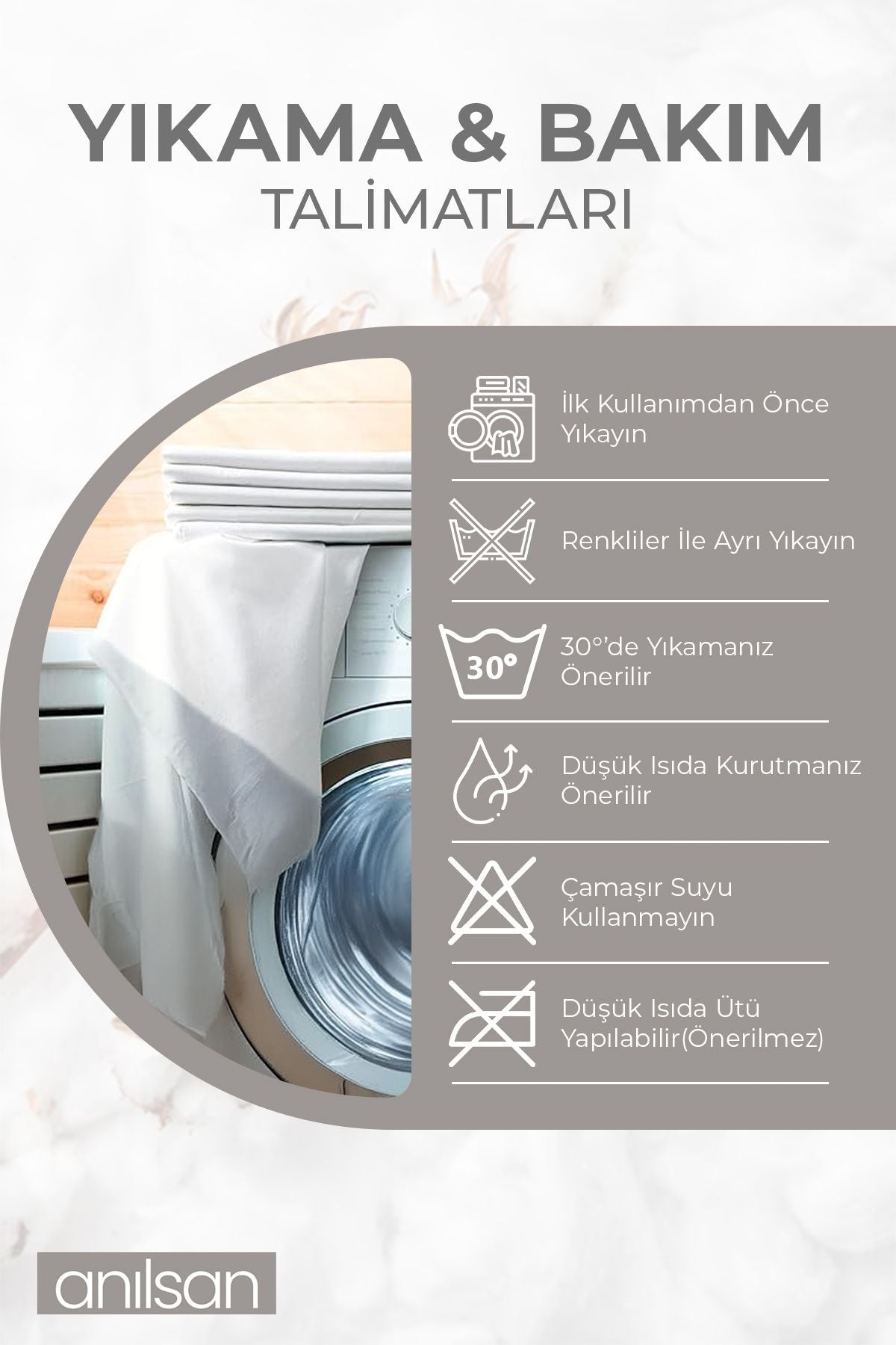 Camelia Tek/Çift Kişilik Düz Ranforce Lastiksiz Çarşaf - Beyaz %100 Pamuk