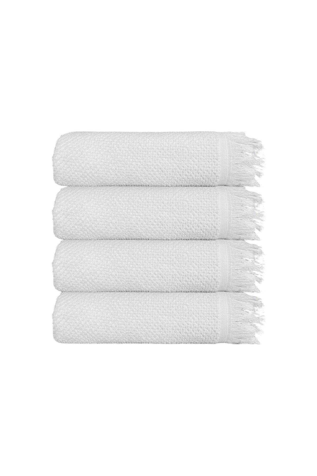 4'lü Beyaz Jelena Banyo Havlusu 70x140 Cm, 490 Gr, %100pamuk, Spa Ve Otel Havlusu Uy
