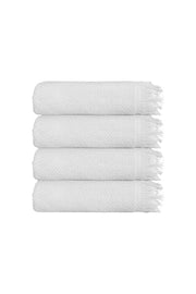 4'lü Beyaz Jelena Banyo Havlusu 70x140 Cm, 490 Gr, %100pamuk, Spa Ve Otel Havlusu Uy