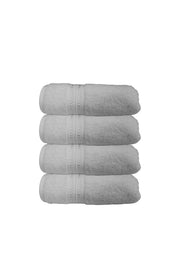 4'lü Boncuk Beyaz El Havlusu - 50x90 Cm, 225 Gr, %100 Pamuk, Spa Ve Otel Havlusu