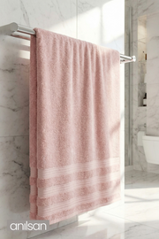 Vanilla Pudra Banyo Havlusu - 70x140 Cm, 345Gr, %100pamuk, Spa Ve Otel Havlusu