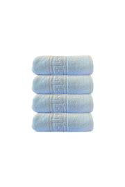 4'lü Greek Mavi Banyo Havlusu - 70x140 Cm, 490 Gr, %100pamuk, Spa Ve Otel Havlusu
