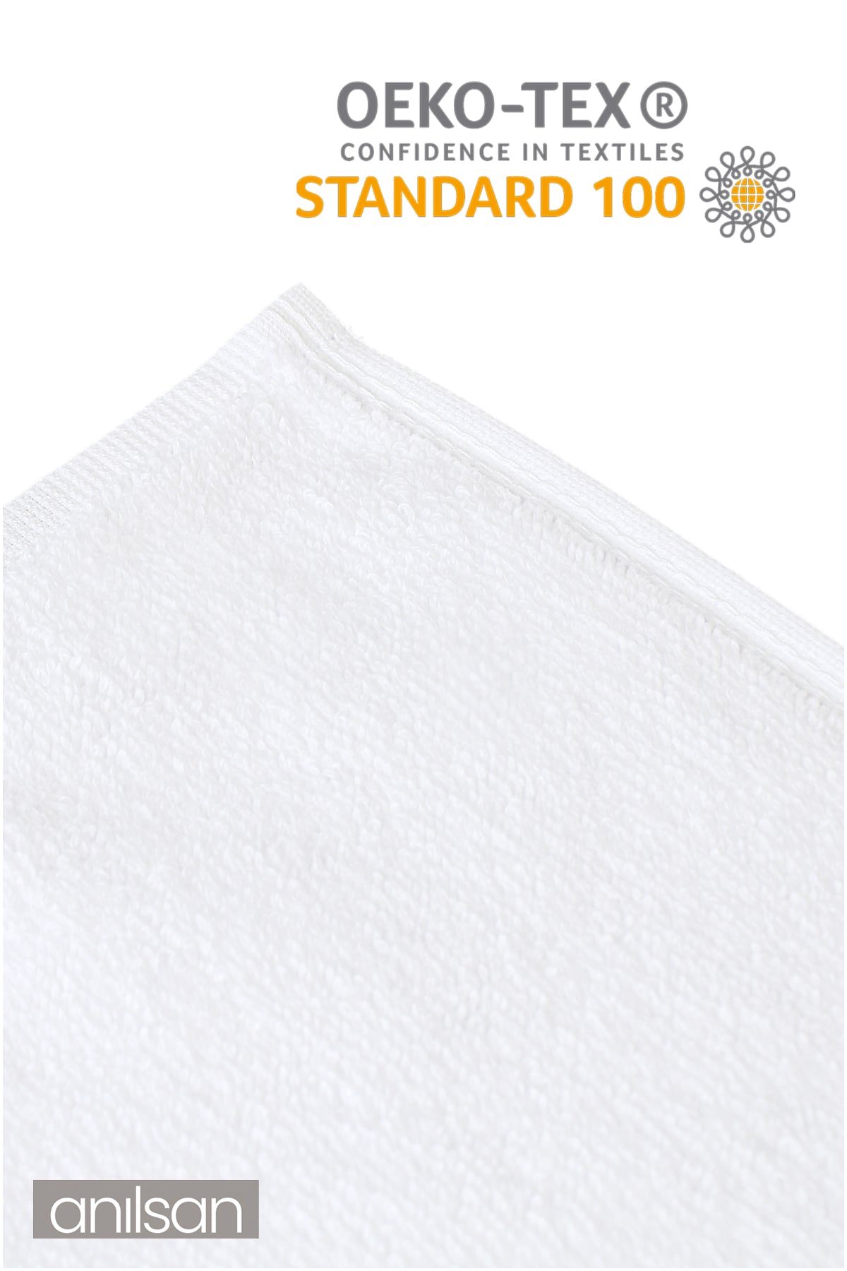 4'lu Düz Gri-Beyaz Banyo Havlusu - 70x140 Cm, 490 Gr, %100pamuk, Spa Ve Otel Havlusu