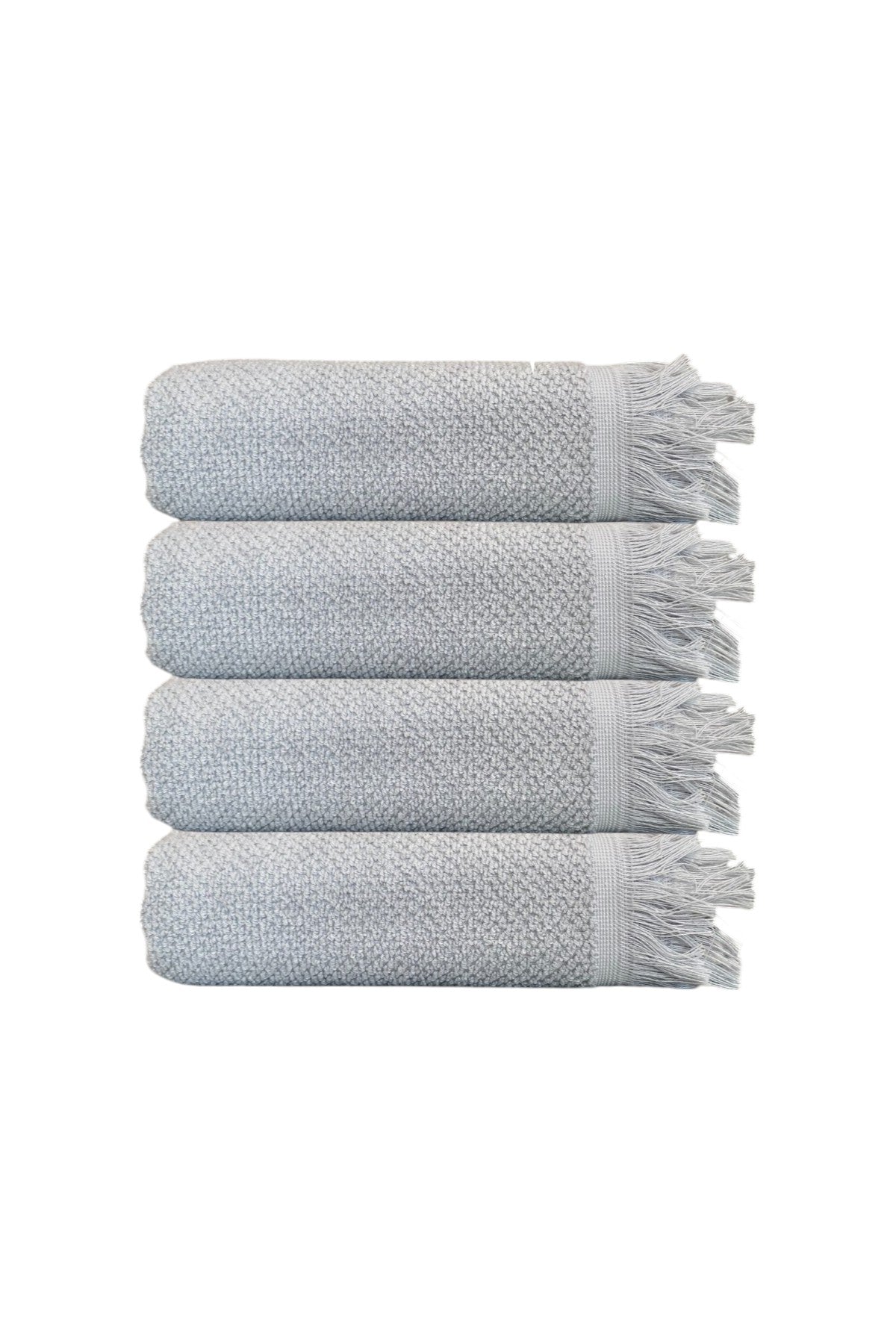 4'lü Gri Jelena Banyo Havlusu 70x140 Cm, 490 Gr, %100pamuk, Spa Ve Otel Havlusu Uy