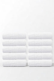 50'li Greek Beyaz Banyo Havlusu - 70x140 Cm, 490 Gr, %100pamuk, Spa Ve Otel Havlusu (50 Adet)