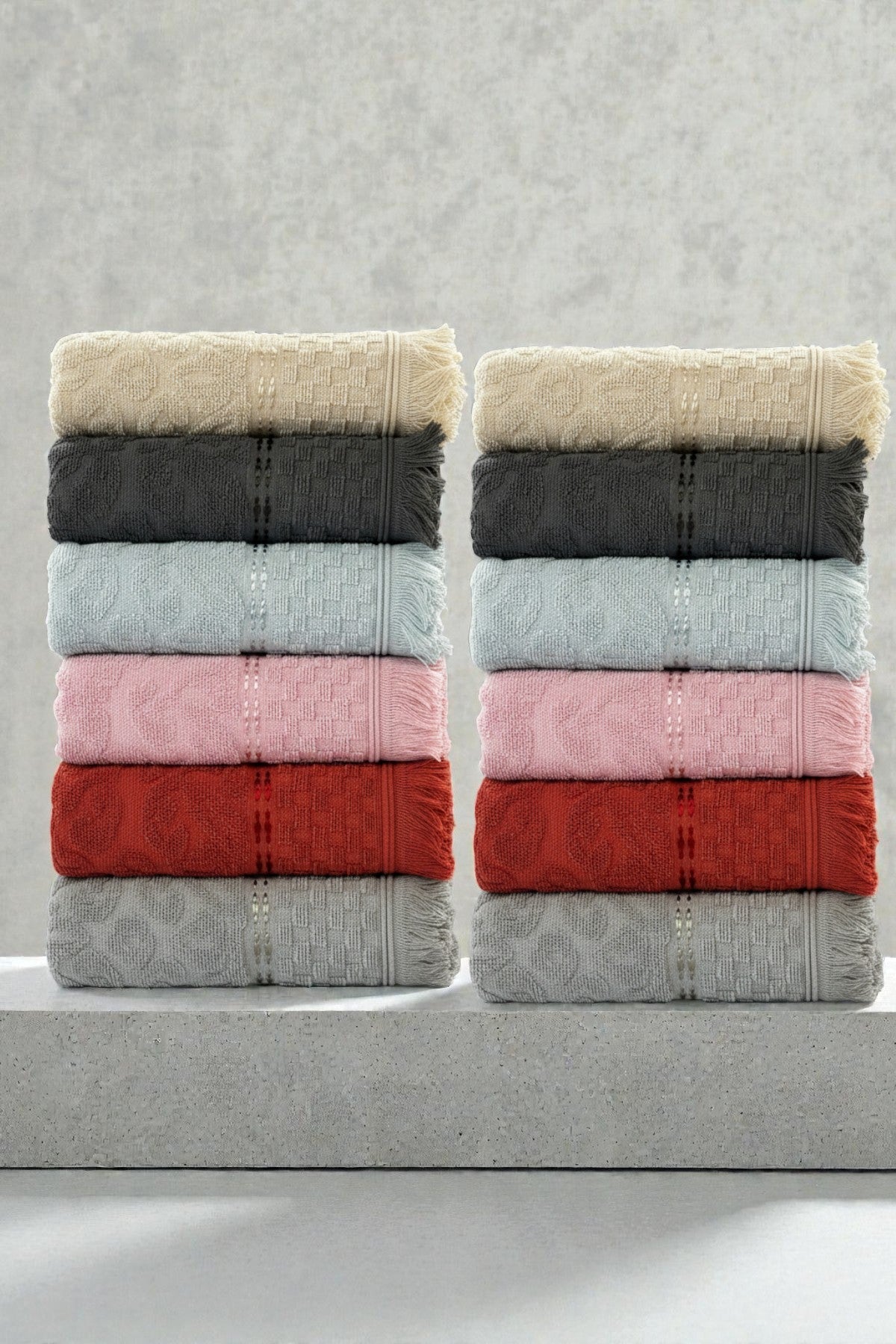 12'li Agora El Havlusu - 50x80 Cm, 170 Gr, %100 Pamuk, Spa Ve Otel Havlusu