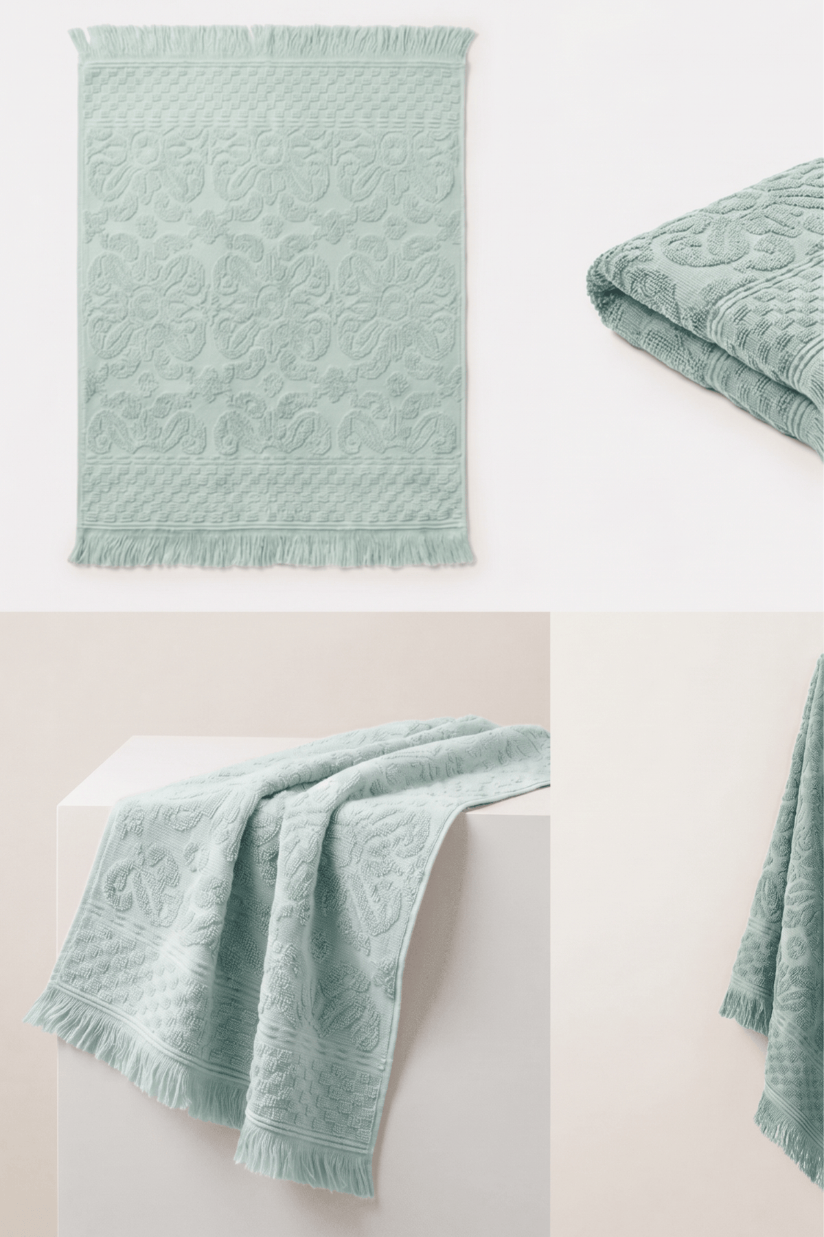6'lı Agora Mint El Havlusu - 50x80 Cm, 170 Gr, %100 Pamuk, Spa Ve Otel Havlusu