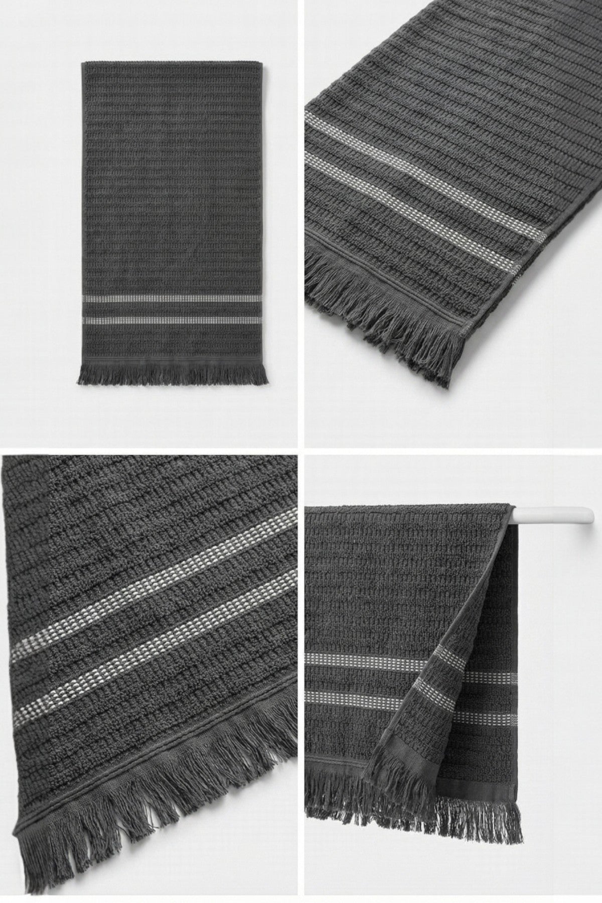 12'li Agros El Havlusu - 50x80 Cm, 170 Gr, %100 Pamuk, Spa Ve Otel Havlusu