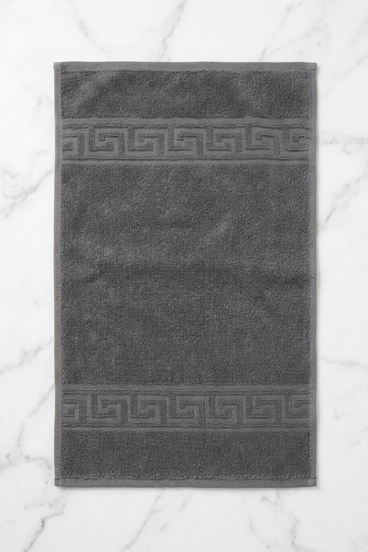 6'lı Antrasit Greek Mini El, Yüz Havlusu 75Gr. - 30x50 Cm, %100 Pamuk, Spa Ve Otel Havlusu