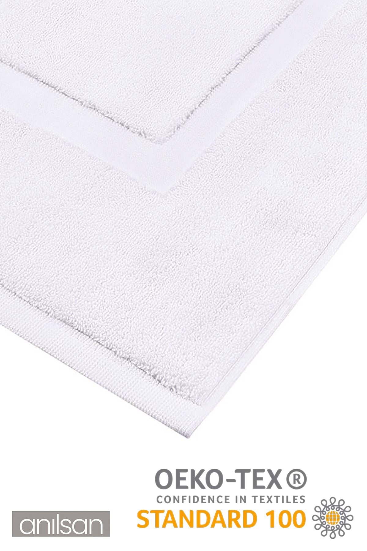 6'lı Düz %100 Pamuk Ayak Havlusu- Beyaz 50x70, 245 Gr