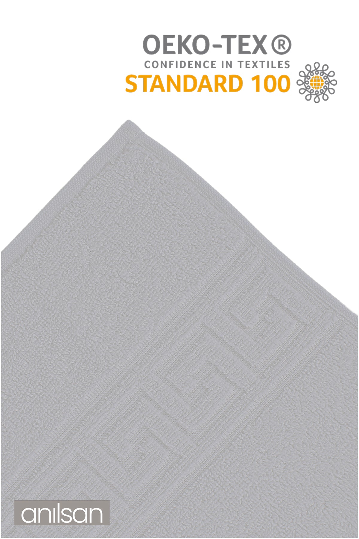 Greek Gri El Havlusu - 50x90 Cm, 225 Gr, %100 Pamuk, Spa Ve Otel Havlusu