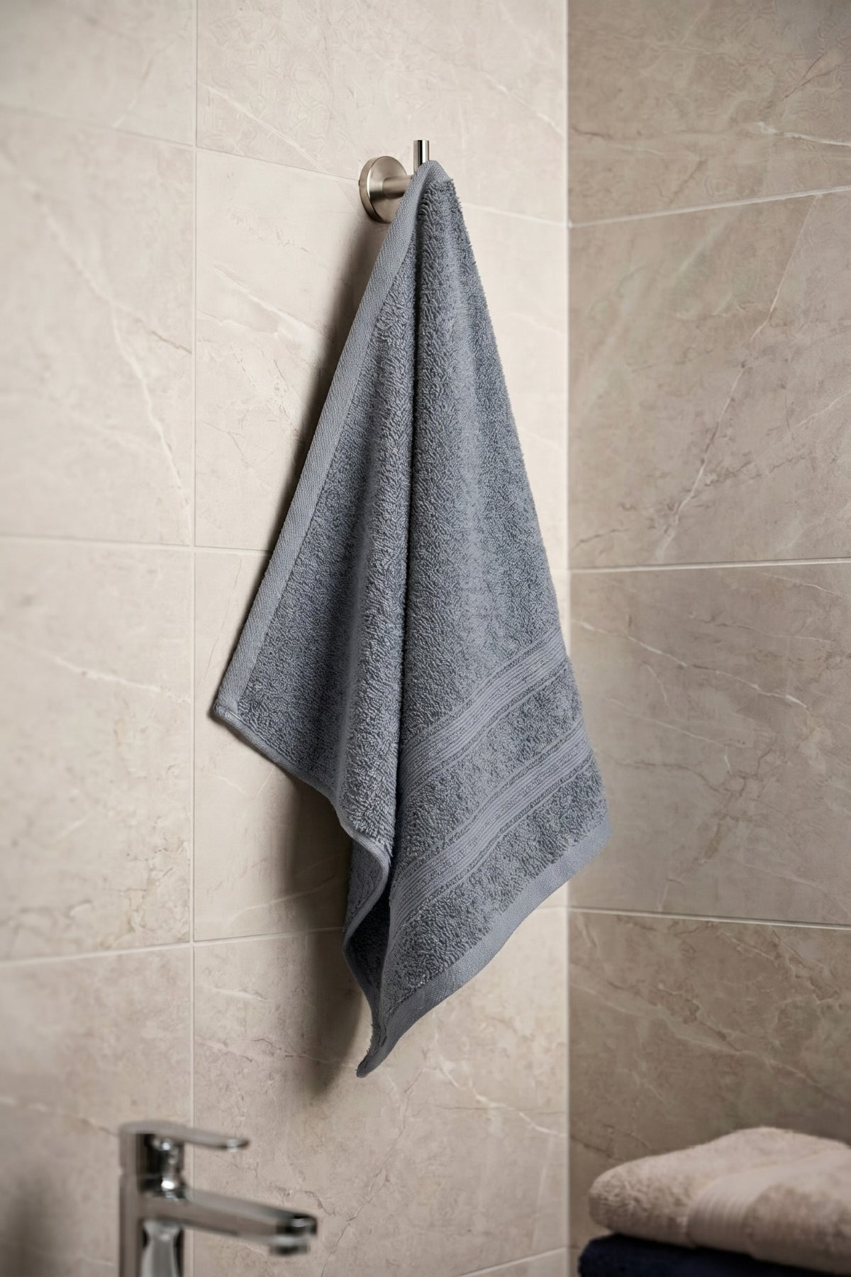 6'lı Işıl Premium El Havlusu 33x33cm - Açık Mavi %100 Pamuk - 600 gr/m2