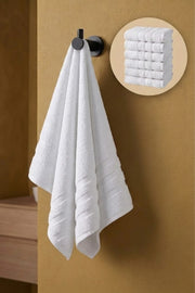 6'lı Işıl Premium El Havlusu 41x71cm - Beyaz - %100 Pamuk - 600 gr/m2