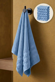 6'lı Işıl Premium El Havlusu 41x71cm - Mavi - %100 Pamuk - 600 gr/m2