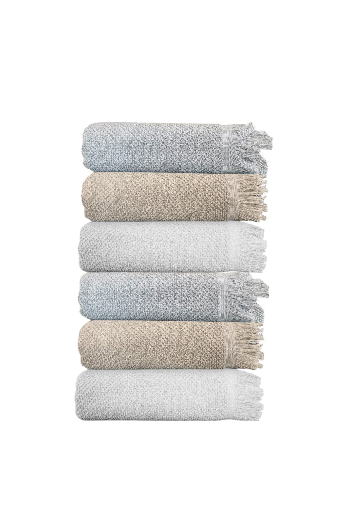 6'lı Jelena Banyo Havlusu - 70x140 Cm, 490Gr, %100 Pamuk, Spa Ve Otel Havlusu