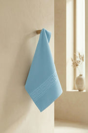 Mavi Greek El Havlusu - 50x90 Cm, 225 Gr, %100 Pamuk, Spa Ve Otel Havlusu