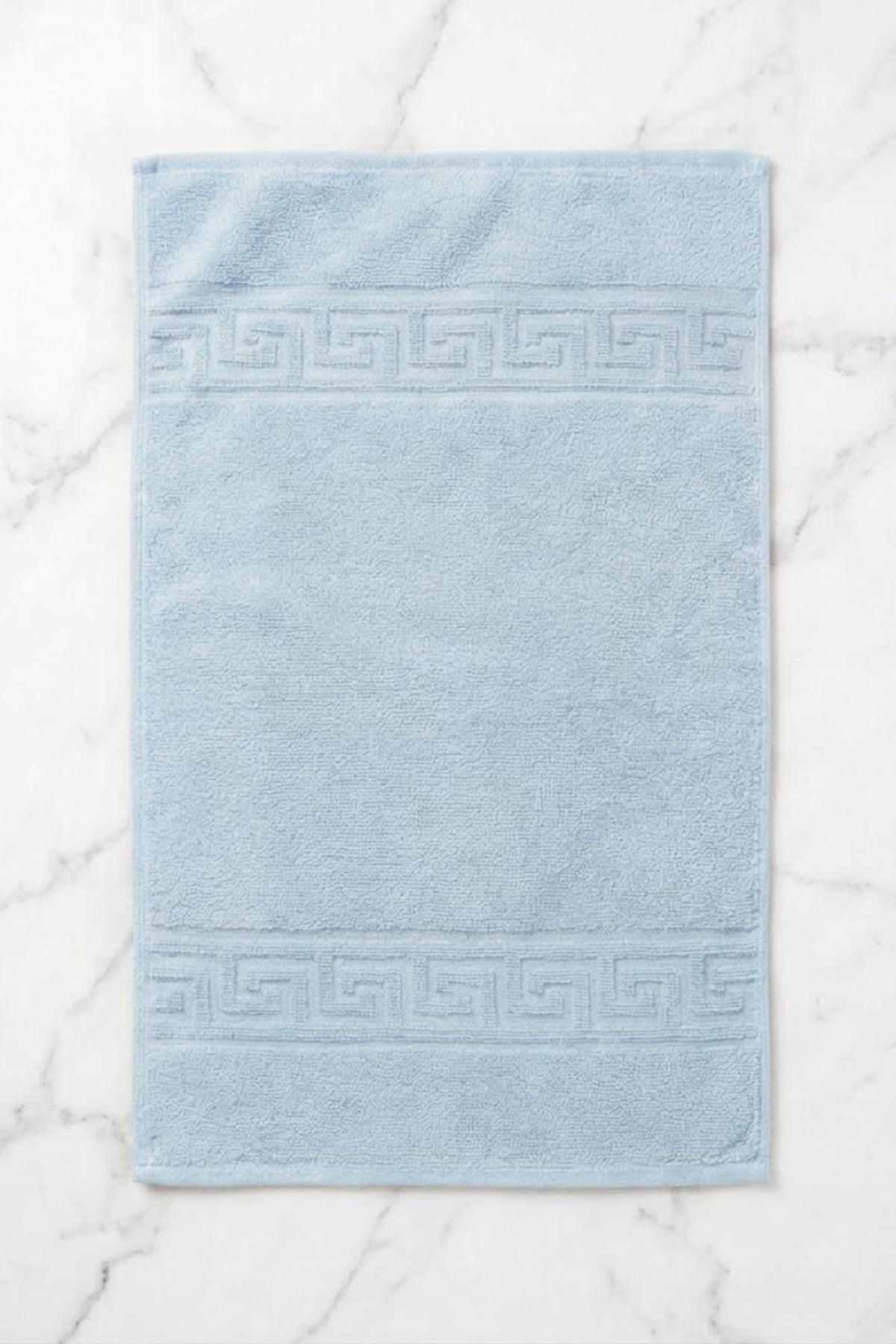 6'lı Mavi Greek Mini El, Yüz Havlusu 75Gr. - 30x50 Cm, %100 Pamuk, Spa Ve Otel Havlusu