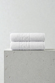 2'li Rita Beyaz  Banyo Havlusu - 70x140 Cm, 490Gr, %100 Pamuk, Spa Ve Otel Havlusu