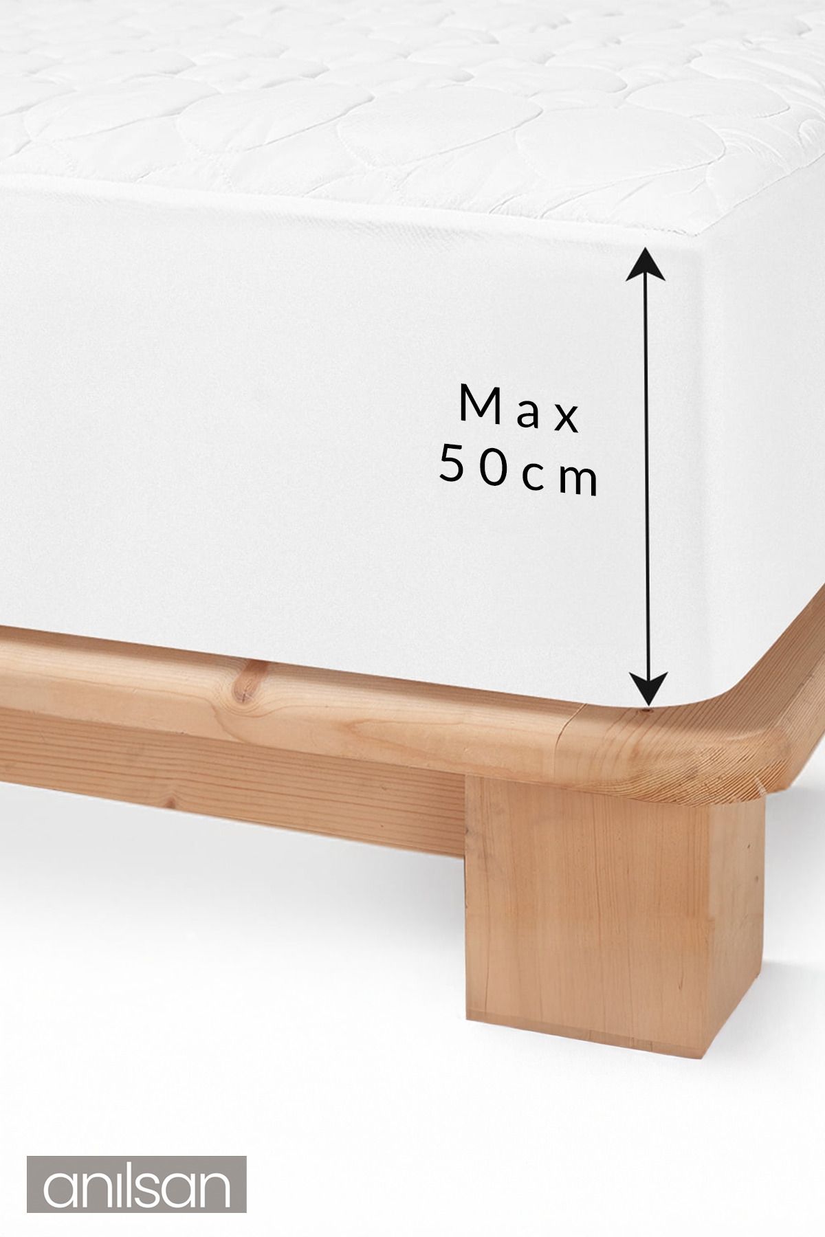 600 Gr Pamuklu Full Kenar Uyku Pedi Yatak Koruyucu - Tek ve Çift Kişilik Seçenekleriyle (3 Ebat)