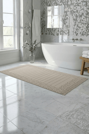 Aflora %100 Pamuk Ayak Havlusu - Vizon 60x130, 690 Gr