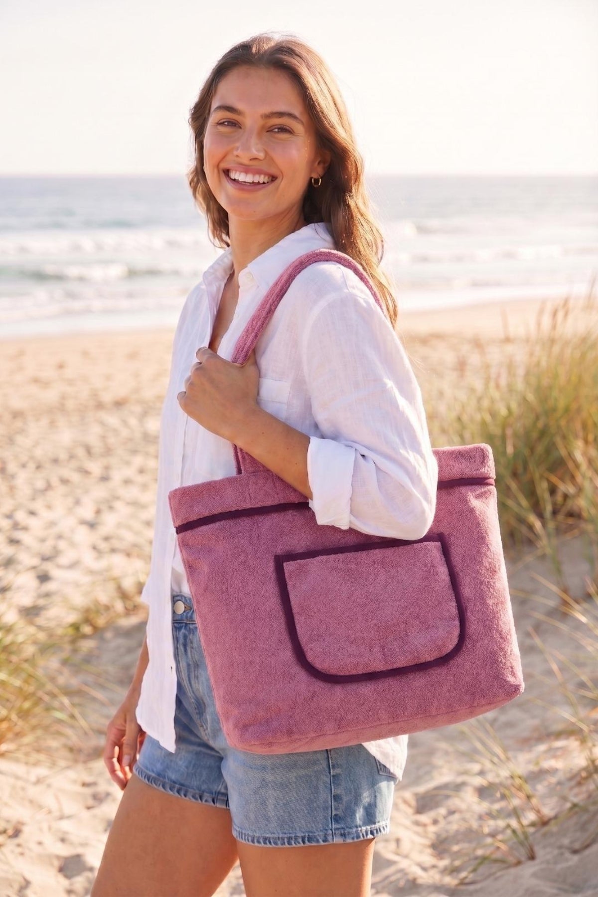 Alia Şezlong Havlusu %100 Pamuk 76x216- Pembe